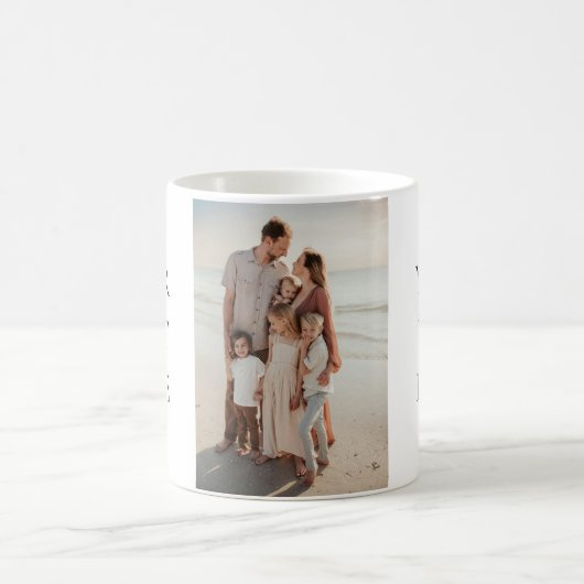 Personalisiertes Foto für benutzerdefinierte Textb Kaffeetasse (Mittel)