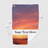 Personalisiertes Foto für benutzerdefinierten Text Golfhandtuch (Insitu)
