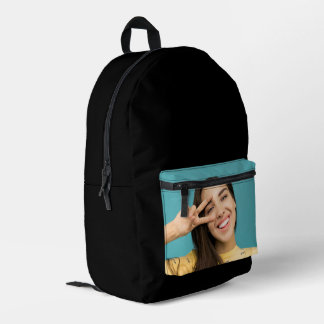Personalisiertes Foto für  Black Backpack Bedruckter Rucksack