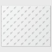Personalisiertes Foto für das benutzerdefinierte W Geschenkpapier (Flach)