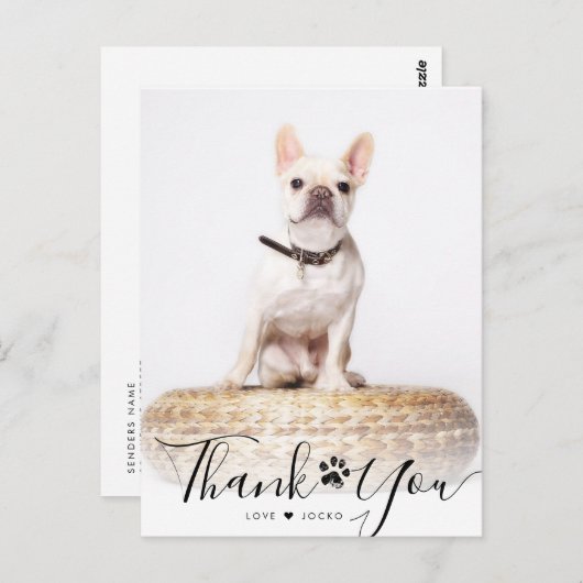 Personalisiertes Foto für das Memorial für Skripte Postkarte (Vorne/Hinten)