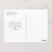 Personalisiertes Foto für das Memorial für Skripte Postkarte (Rückseite)