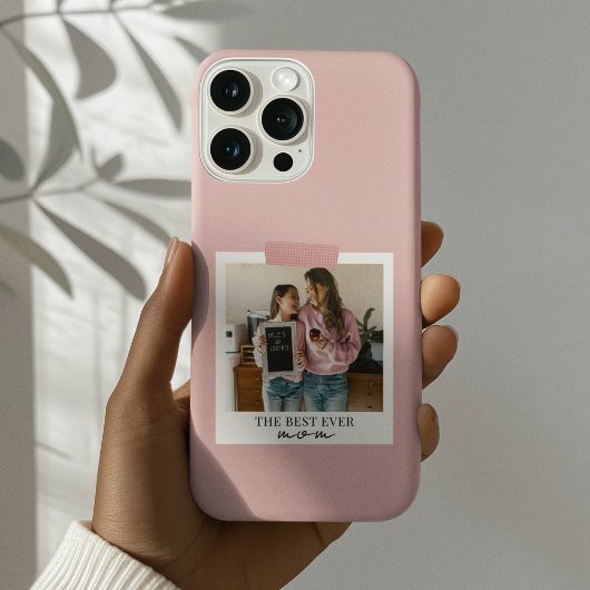 Personalisiertes Foto für die beste Mama Rosa Case-Mate iPhone Hülle