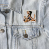 Personalisiertes Foto für die Familie Button (Beispiel)