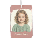 Personalisiertes Foto für Familien — beidseitig |  Autolufterfrischer (Rückseite)