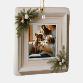 Personalisiertes Foto für Familien und Haustiere Keramikornament (Rechts)