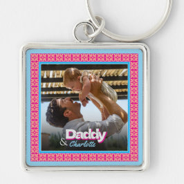 Personalisiertes Foto für Familien - Vater mit Toc Schlüsselanhänger