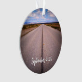 Personalisiertes Foto für Familienreisen Ornament (Vorderseite)
