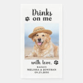 Personalisiertes Foto für Haustiere bei Hunde-Hoch Serviette (Vorderseite)