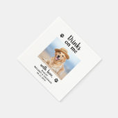 Personalisiertes Foto für Haustiere bei Hunde-Hoch Serviette (Ecke)