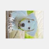 Personalisiertes Foto für Haustiere Fleecedecke (Vorderseite (Horizontal))