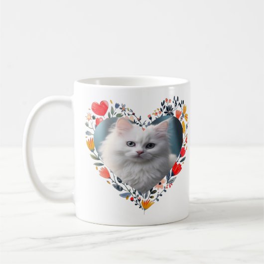 Personalisiertes Foto für Haustiere in geblähter H Kaffeetasse (Links)