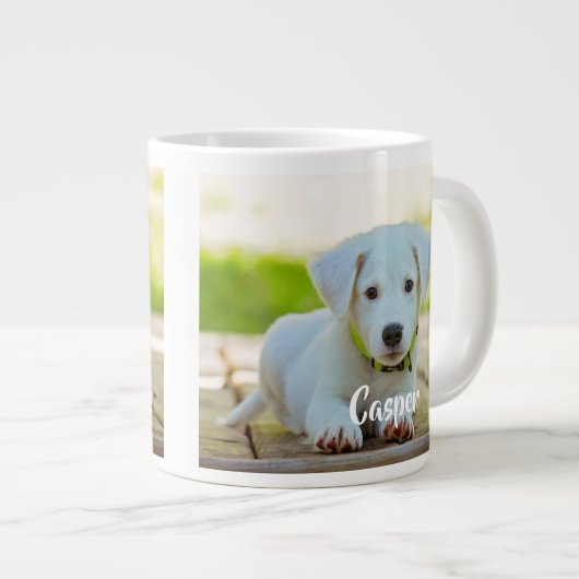 Personalisiertes Foto für Haustiere Jumbo-Tasse (Vorderseite Rechts)