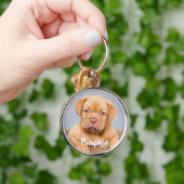 Personalisiertes Foto für Haustiere Schlüsselanhänger (Hand)