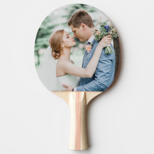 Personalisiertes Foto für Hochzeiten Tischtennis Schläger (Vorderseite)