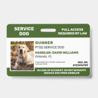 Personalisiertes Foto für Hunde mit grünem Weißdie