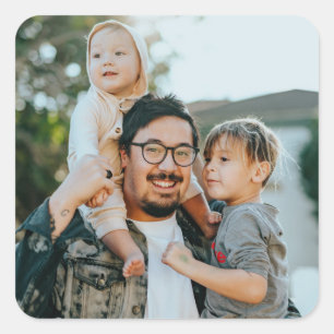 Personalisiertes Foto für kundenspezifische Anwend Quadratischer Aufkleber