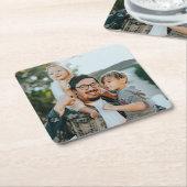 Personalisiertes Foto für kundenspezifische Anwend Rechteckiger Pappuntersetzer (angewinkelt)