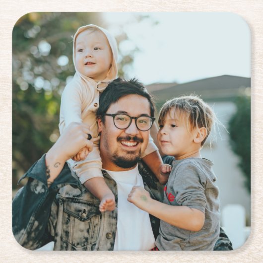 Personalisiertes Foto für kundenspezifische Anwend Rechteckiger Pappuntersetzer (Vorderseite)