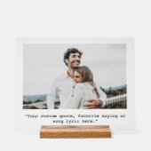 Personalisiertes Foto für kundenspezifisches Angeb Acrylschild (Vorderseite)