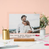 Personalisiertes Foto für kundenspezifisches Angeb Acrylschild (Hochzeit)