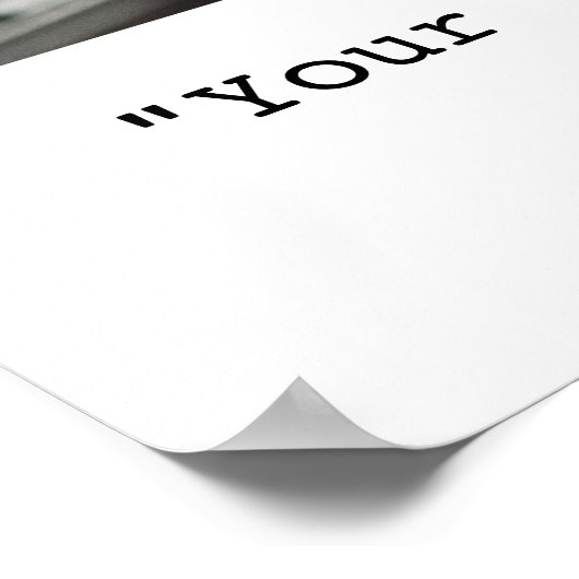 Personalisiertes Foto für kundenspezifisches Angeb Poster (Ecke)