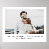 Personalisiertes Foto für kundenspezifisches Angeb Poster (Vorne)