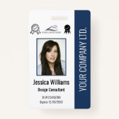 Personalisiertes Foto für Mitarbeiter - Zertifizie Ausweis (Vorderseite)