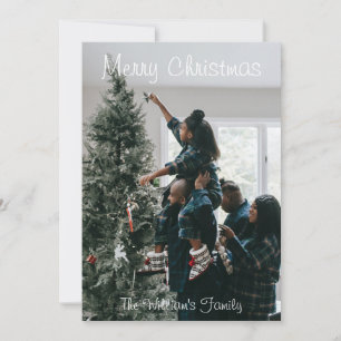Personalisiertes Foto für moderne Weihnachtsfamili