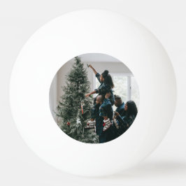 Personalisiertes Foto für moderne Weihnachtsfamili Tischtennisball