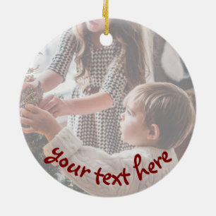 Personalisiertes Foto für Nana Weihnachten Keramik Ornament