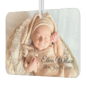 Personalisiertes Foto für Neugeborene Autolufterfrischer (Links)
