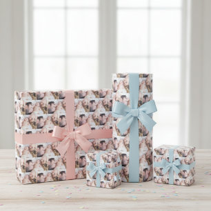 Personalisiertes Foto für Neugeborene Geschenkpapier