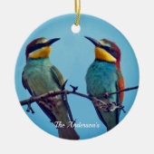 Personalisiertes Foto für Vögel in benutzerdefinie Keramik Ornament (Vorne)