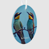 Personalisiertes Foto für Vögel in benutzerdefinie Ornament (Vorderseite)
