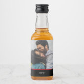Personalisiertes Foto Gastgeschenk Hochzeit Mini Alkoholflaschenetikett (Vorderseite)