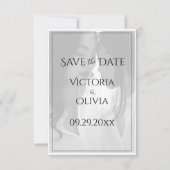 Personalisiertes Foto Gay Lesbian Save the Date (Vorderseite)