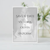 Personalisiertes Foto Gay Lesbian Save the Date (Stehend Vorderseite)