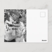 Personalisiertes Foto Gay Wedding Danke Postcard Postkarte (Rückseite)