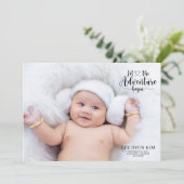Personalisiertes Foto - Geburtsankündigung (Stehend Vorderseite)
