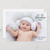 Personalisiertes Foto - Geburtsankündigung (Vorne/Hinten)