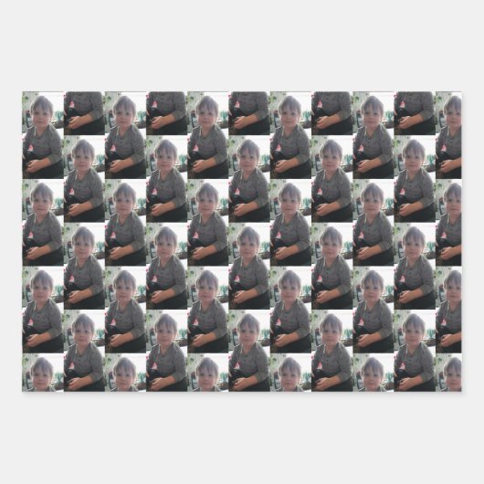 Personalisiertes Foto Geburtstag Geschenkpapier Set (Vorderseite 2)