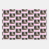Personalisiertes Foto Geburtstag Geschenkpapier Set (Vorderseite)