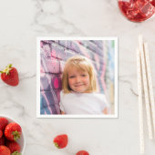 Personalisiertes Foto Geburtstagsdesign Eigener Co Serviette (Beispiel)