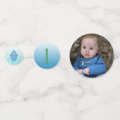 Personalisiertes Foto & Geburtstagsfest Confetti Konfetti (Rückseiten)
