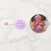 Personalisiertes Foto & Geburtstagsfest Confetti Konfetti (Vorderseiten)