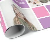 Personalisiertes Foto Geburtstagsgeschenk Geschenkpapier (Rolleneckpunkt)