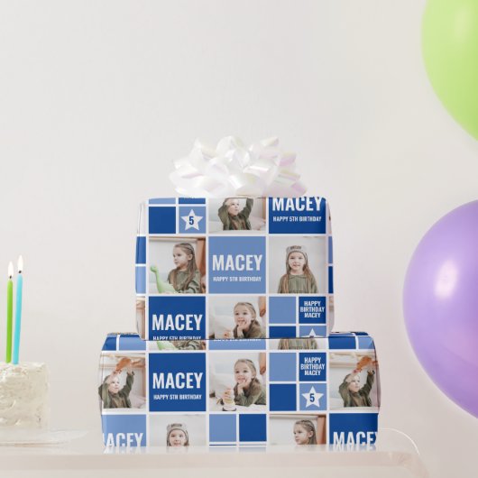Personalisiertes Foto Geburtstagsgeschenk Geschenkpapier (Partygeschenke)