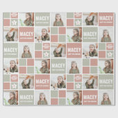 Personalisiertes Foto Geburtstagsgeschenk Geschenkpapier (Flach)