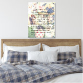 Personalisiertes Foto-Gedenkgedicht Leinwanddruck (Insitu (Schlafzimmer))